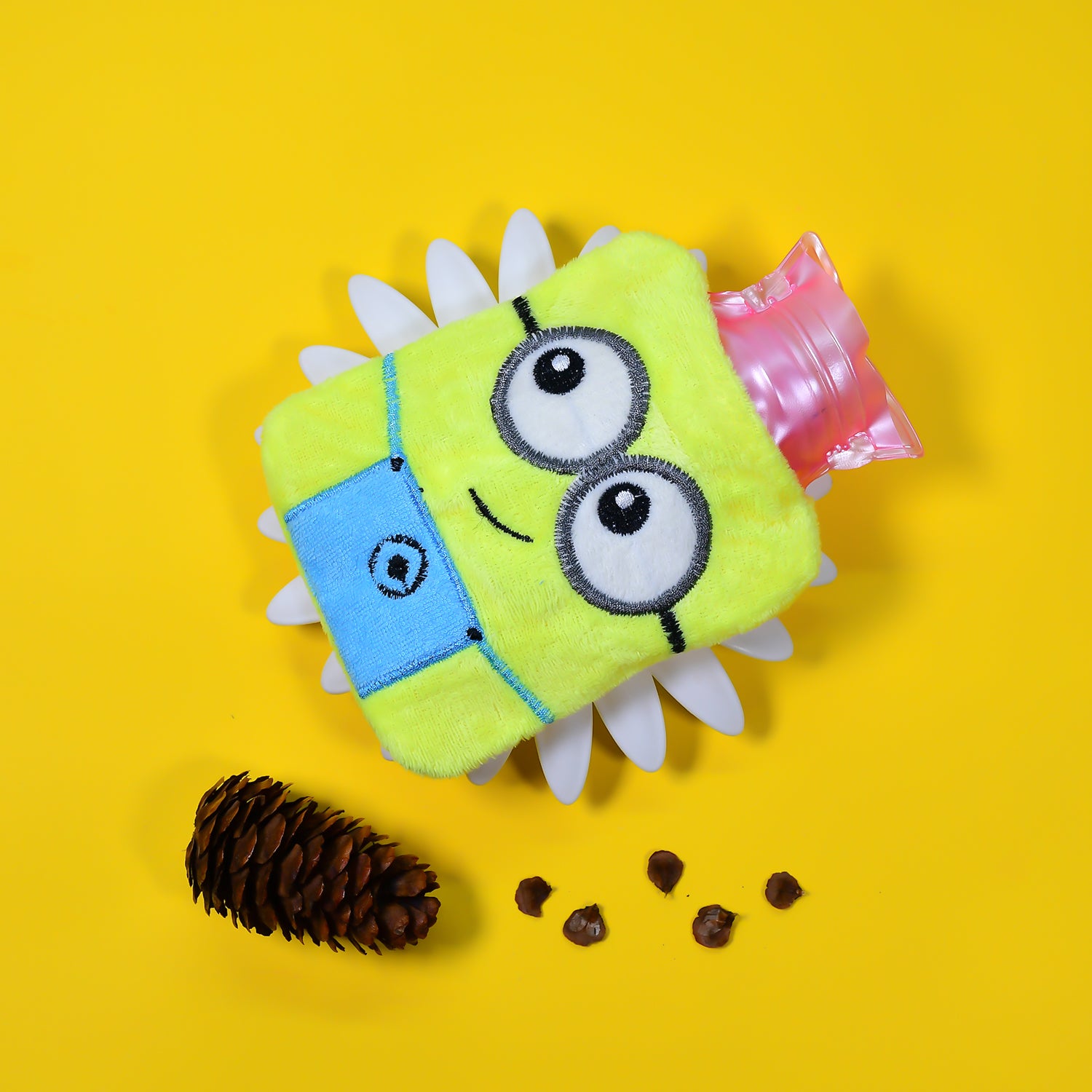 6507 2eye Minions Small Hot Water Bag With Cover For Pain Relief Neck Shoulder Pain And Hand Feet Warmer Menstrual Cramps. 6507 2eye Minions Small Hot Water Bag With Cover For Pain Relief Neck Shoulder Pain And Hand Feet Warmer Menstrual Cramps.